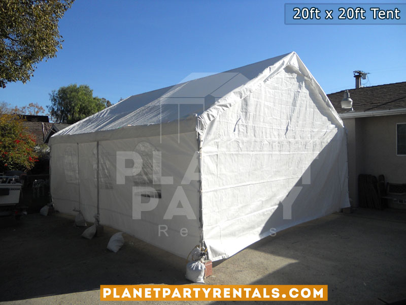 20feet by 20feet Tent Canopy | Party Tent with Tables and Chairs | Tent Packages Available | San Fernando Valley Party Rentals | Party Supplies