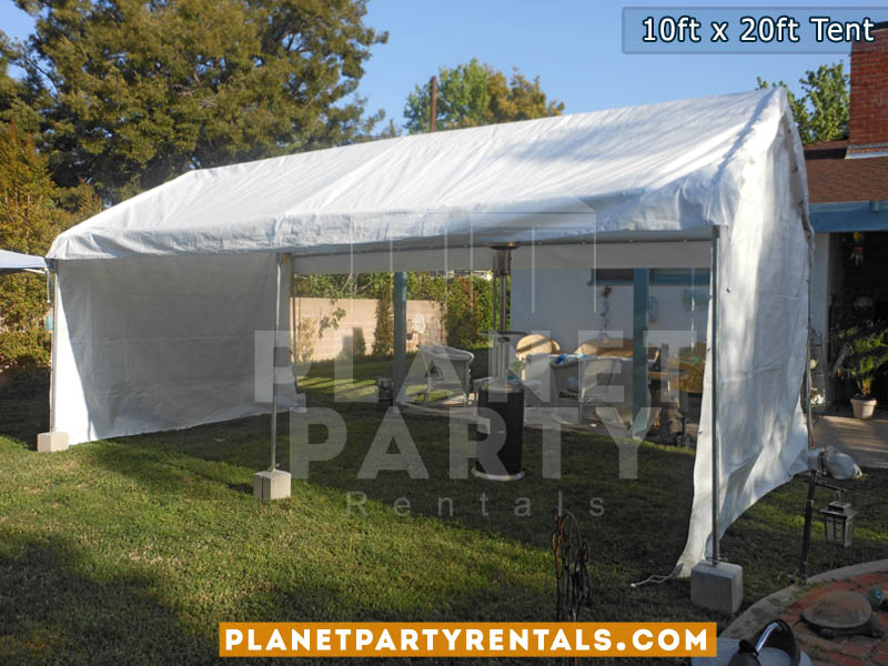 10 feet by 20 feet Tent Canopy | Party Tent with Tables and Chairs | Tent Packages Available | San Fernando Valley Party Rentals | Party Supplies