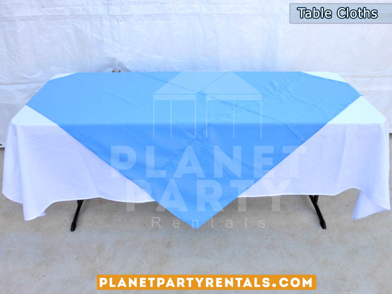 Rectangular Table Cloth with Diamond/Runner| Linen and Tablecloth Rentals | San Fernando Valley Party Rentals | Party Supplies