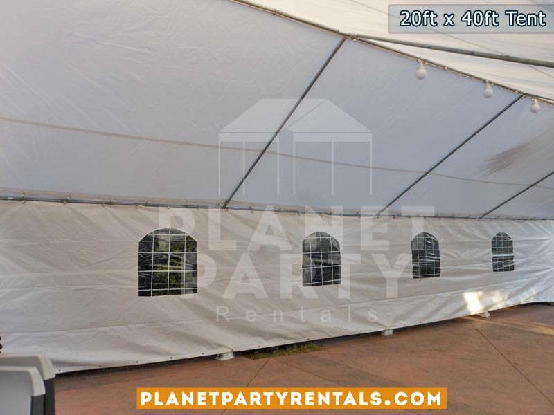 20ft x 40ft White Party Tent Rental | Tent Packages | Tent Pictures