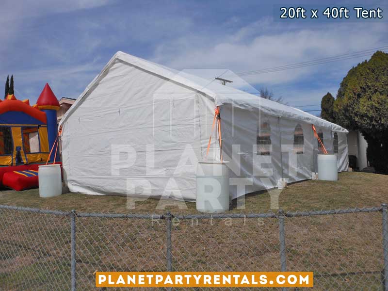 20ft x 40ft tent with sidewalls 
