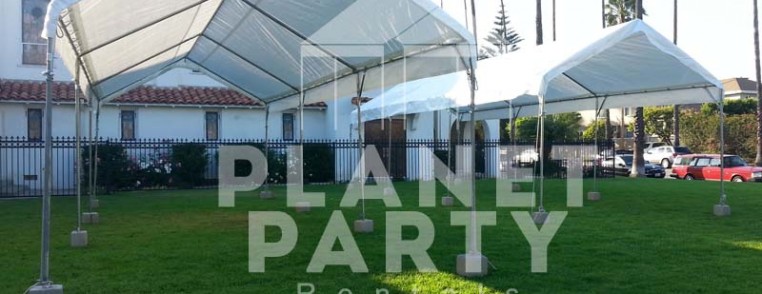 10ft x 30ft Tent on grass | Tent rentals San Fernando Valley