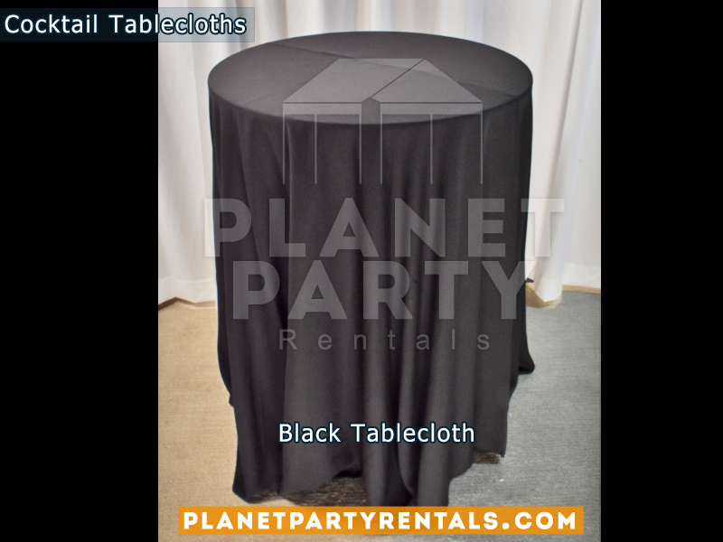 Cocktail Tablecloth Black