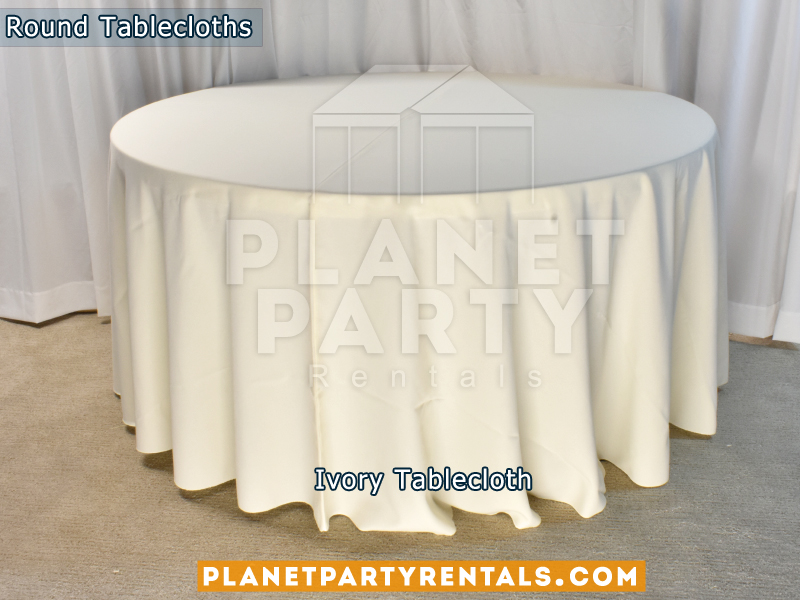 Round Tablecloth Color Ivory